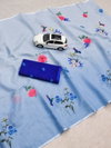 MG 344 Plain Linen Printed Daily Wear Non Catalog Saree